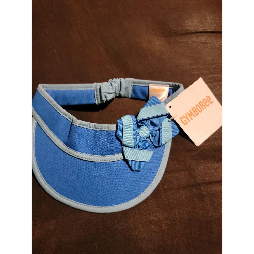 Gymboree rainbow cabana blue hat visor size xs 3 4 nwt